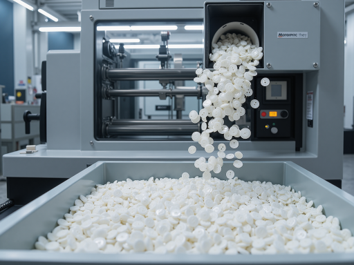 抗冲击改性塑料颗粒,装在专业容器中,质量检测证书,工业环境