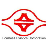 台塑宁波公司标志,现代化化工园区,绿色植被环绕,工业环境